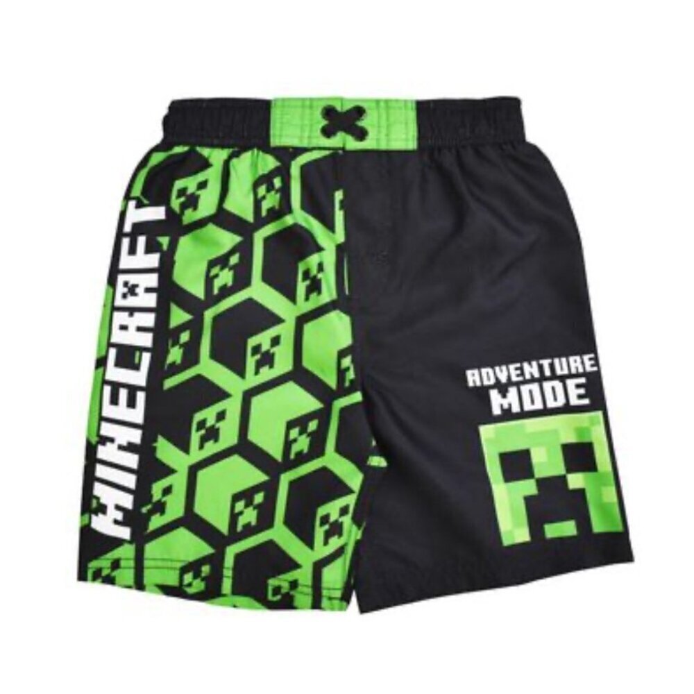 * NEW Minecraft Swim Trunk Board Shorts Size L (10-12 yr)